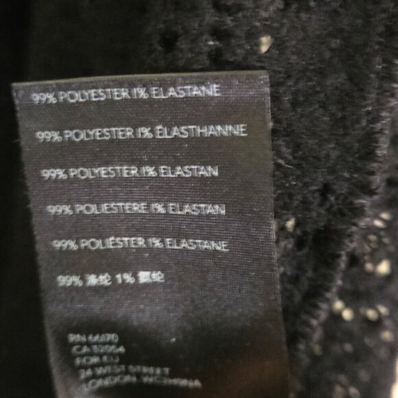 Free People Coffee In The morning Tunic Sweater Open Crochet Knit Black Size M - Picture 8 of 8